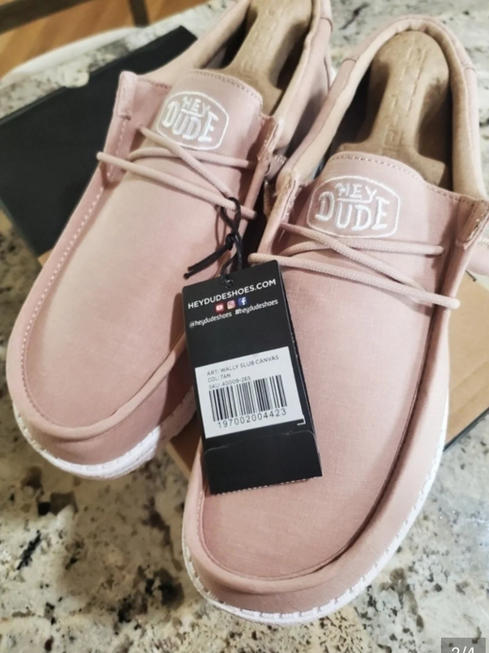 Hey Dude Wally Slub Canvas Men's Casual Shoes-NEW